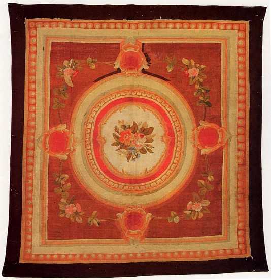 19th-Century FRENCH, Aubusson Rug
1875-1900, Wool