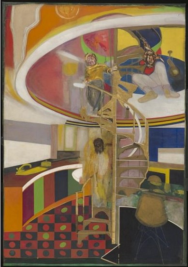 Frank Bowling, Mirrors
1966, Acrylic on panel